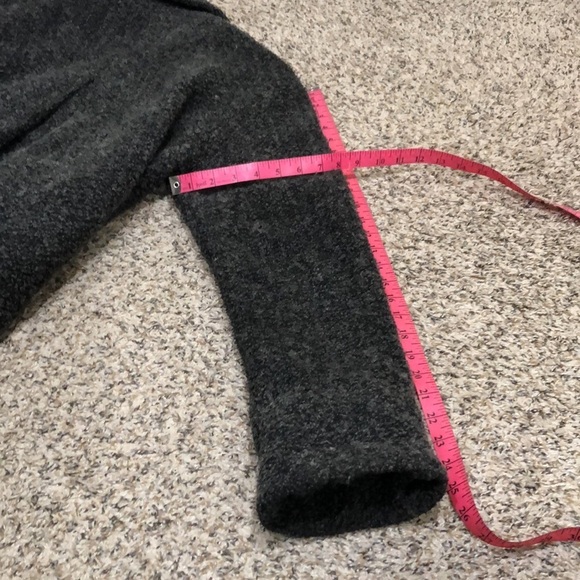 Sandro Pea Coat Peacoat Size 12 Gray Fuzzy Wool Blend - Picture 11 of 14